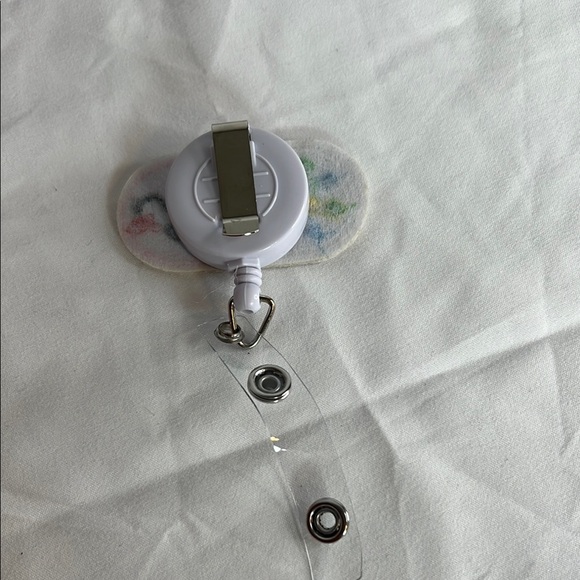 Cute Smiling Badge Reel with Colorful Dots - Picture 4 of 5